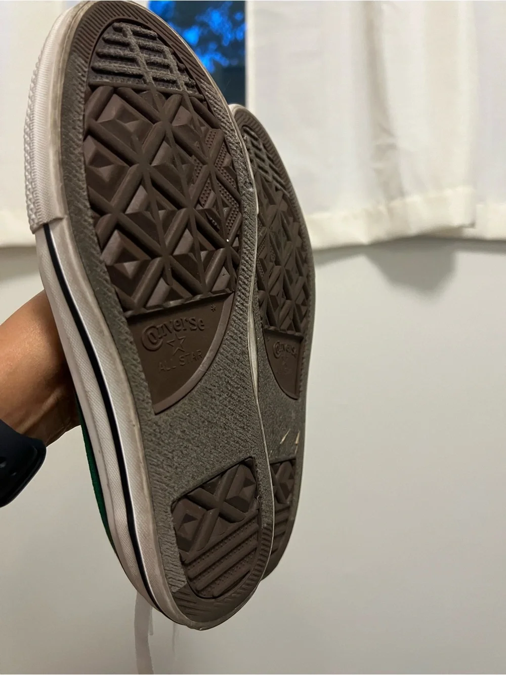 Converse Kids Low-Top Sneakers in Green with White Accents